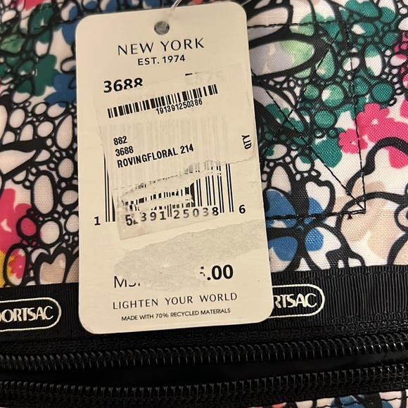 LeSportsac NWT Roving Floral Zip Top Tote - Picture 6 of 9